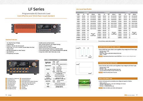 ODA LF 1500-B Programável Carga eletrônica CC 1500W 300V 100A