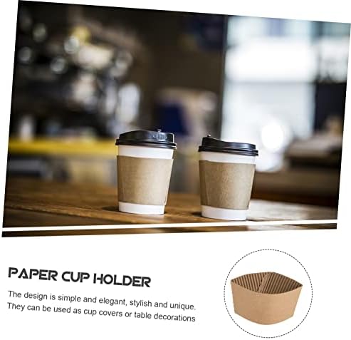 Bestonzon 200 PCs Coffee Cup Holder Overdoor Papel de café Charpa de xícara de xícara de xícara de copos para bebidas caneca de