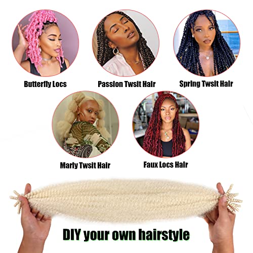 Seimainurs Springy Afro Twist Hair Pré-separado Marley Twist Twist Braiding Hair para extensões de cabelo sintéticas de locs