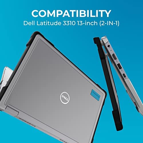 Caso de laptop de gumdrop Slimtech se encaixa em Latitude Dell 3310 13 polegadas. Projetado para alunos do ensino fundamental