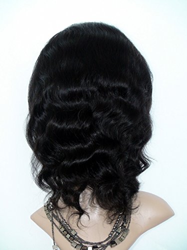 Linda peruca de 22 de renda com cabelos para bebê Black Human Hair Wigs Virgem europeia Remy Humano Human Body Wave