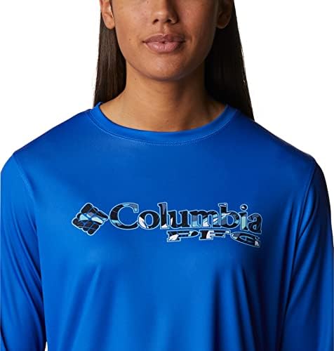 Tee de maré feminino de Columbia Logotipo empilhado