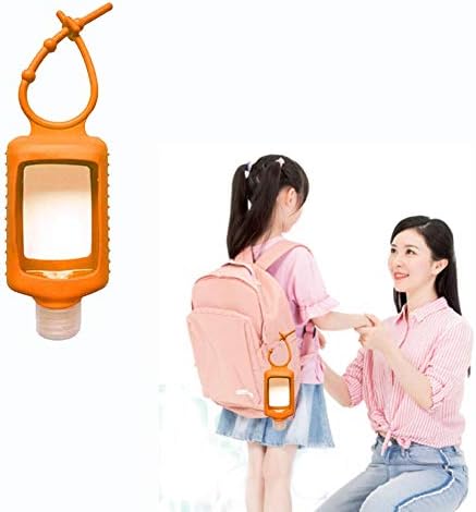 Memovan Travel Plastic Clear Garrafas com manga de silicone 6 pacotes, garrafa de desinfetante para o bolso garrafa reabastecida