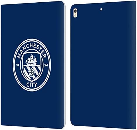 Caixa de cabeça projeta oficialmente licenciado Manchester City Man City FC Obsidian Mono Badge Livro de couro Caixa