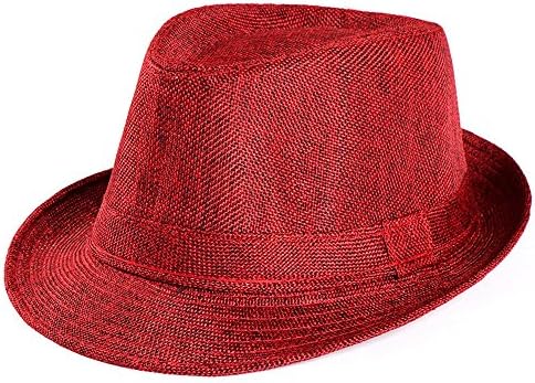 TRILBY CAPS HAT SUNHAT GANGSTER CAPA HOMEM HOMENS PRAIA COR SOLID SUL SUN FEDORA PANAMA PALA, HAZ JAZZ CATO SUL CAPA