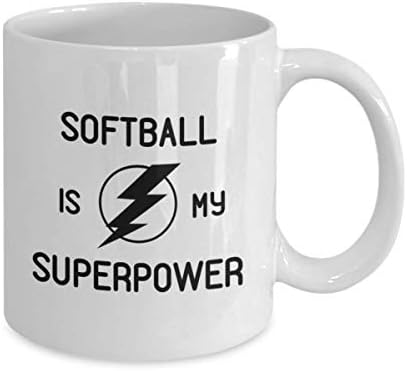 Softball é o meu jogador de softball de caneca de caneca de superpotência