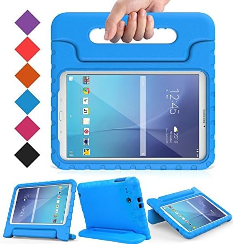 BMOUO KIDS CASO PARA SAMSUNG Galaxy Tab E 9.6 - Caixa de proteção contra manivela conversível à prova de choques de peso