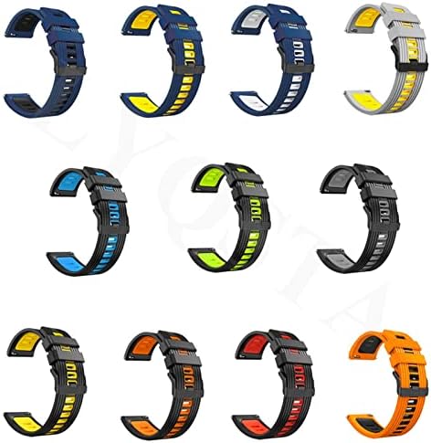 Gikos 22mm de pulseira de pulseira para Garmin Venu 2/Vivoactive 4 Smartwatch Silicone WatchBand Forerunner 745/Fenix ​​Chronos