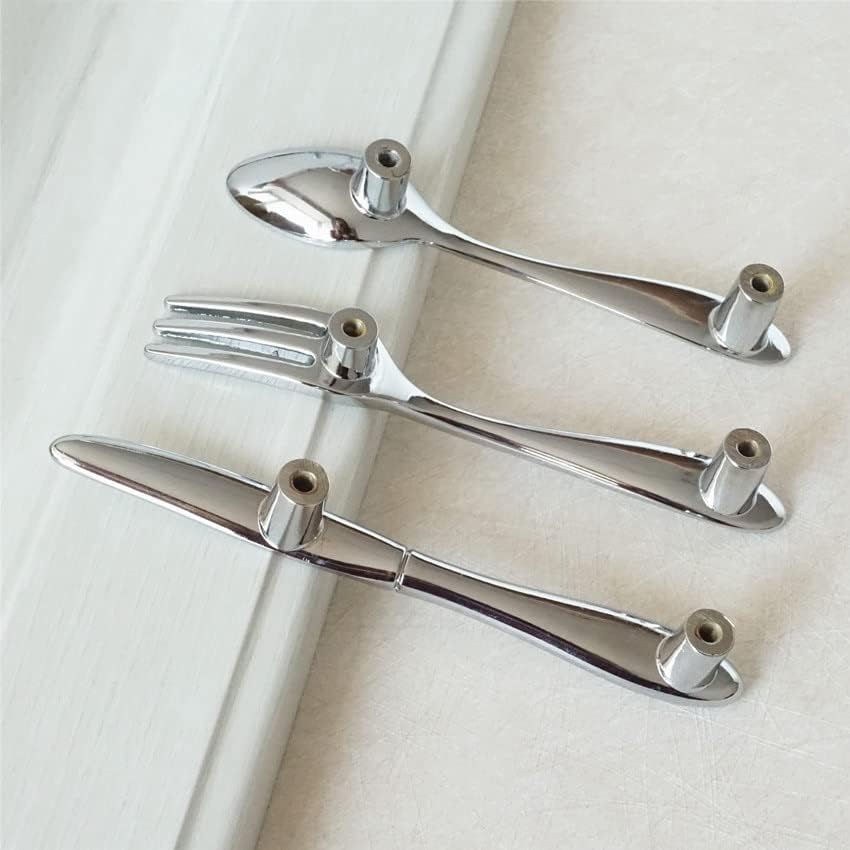3 '' Faca de faca de prata Coloque as maças chiques da porta de cozinha puxadas puxadas alças de cômodas de cabine de cabines hardware