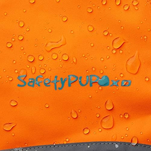 Colete de cachorro à prova d'água do SafeTypup XD. Olá visibilidade, jaqueta reflexiva com forro de lã leve. Ideal