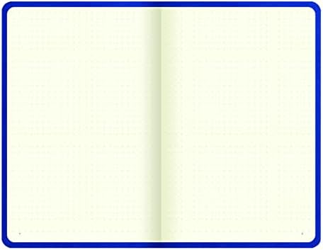 Livro de coleção Legacy de Lett Notebook pontilhado, 240 páginas, grade de ponto, papel creme, 7,875 x 5, azul