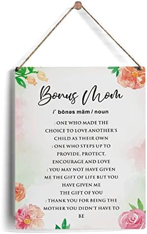 Presentes de sinal de definição de mãe bônus, bônus floral rústico Mã