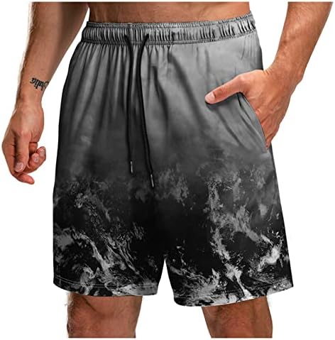Shorts masculinos shorts atléticos de praia short short shorts impressos 3D com bolsos shorts masculinos