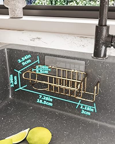 Hapirm Sponge Solder para pia da cozinha, dois métodos de instalação Pia Organizador da pia da cozinha, à prova de ferrugem e pia à prova d'água, suporte