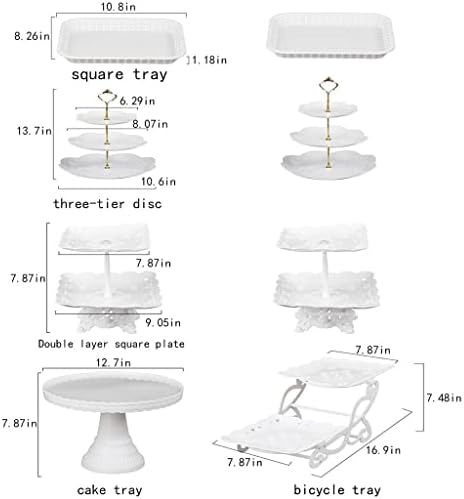 Placas de sobremesa de 2-3tier Placas de buffet bolo de bolo de plástico Stand Tower Candy Display para Casamento Casa