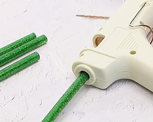 Mini Hot Glue Gun Sticks Penta Angel 10pcs colorido Hot Melt Melt Adesive Glue Stick Strips para projetos domésticos para escritórios da Escola Art Craft e Reparação de vedação, 7x100 mm