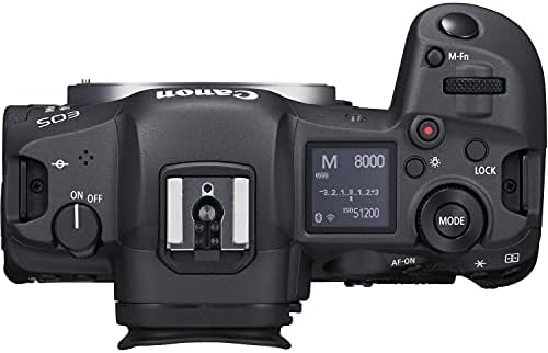 Câmbio de câmera para câmera EOS R5 Mirrorless Câmera com RF 24-105mm f/4-7.1 é STM, 420-800mm f/8 Manual telefoto zoom