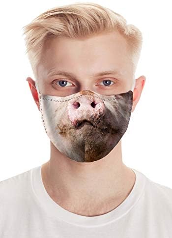 FAUX REAL Unisex-Adult Photo-Realistic Face Mask