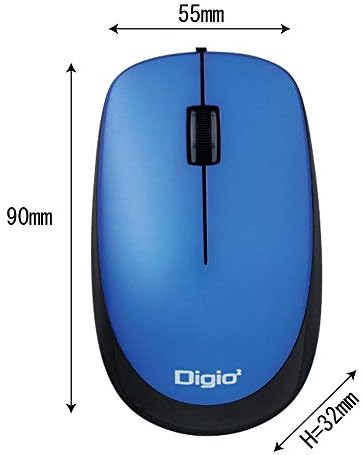 ナカバヤシ Digio2 Mouse com fio 3 botão preto z8195