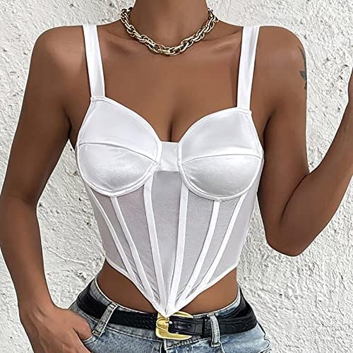 Bloups for Women Summer Summer Fall Lace Spandex Wrap Cami Tank Blusa Bustier Rest Teen Girls Hy