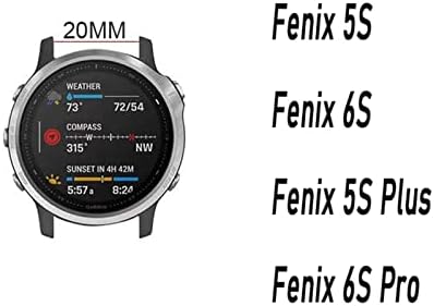 Kangdd nova alça de substituição de silicone para Garmin Fenix ​​6 6s 6x Pro 5 5x 5s Plus Banda de acessórios de pulseira 20mm Fenix ​​5s 6s