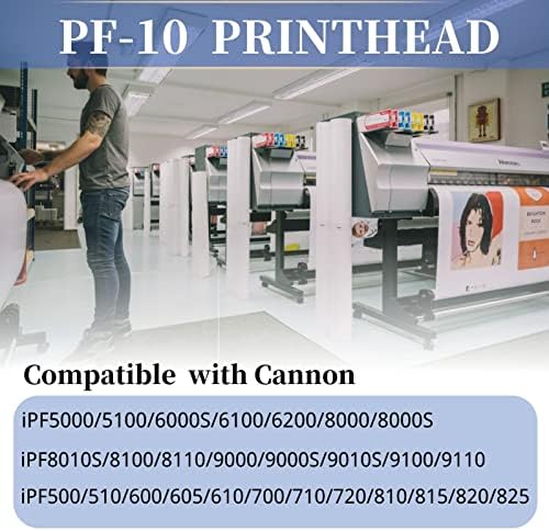 PF-10 Imprimente compatível com Canon 0861C003AA, PRO-520, PRO-540, PRO-541, PRO-560, PRO-561, PRO-1000, PRO-2000, PRO-2100, PRO-4000, PRO-4100, PRO -6000, substituição da cabeça da impressora Pro-6100