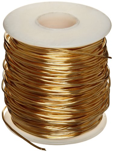 Brass 230 arame, recozido, bobo de 5 lb, 12 awg, 0,08 de diâmetro, 15700 'de comprimento