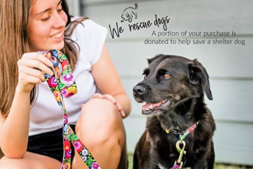 Lucky Love Dog Wide Martingale Collar | Premium sem colarinho de deslizamento | Colar de cachorro martingale wide