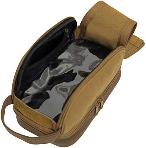 Rothco Deluxe Canvas Travel Kit, Coyote Brown