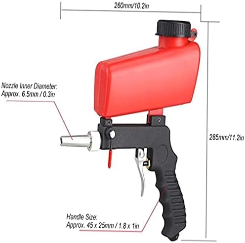 Simplifique sua limpeza industrial com um poderoso kit de areia portátil - Remoção de ferrugem e tinta facilitada com 2 bicos perfeitos para projetos de limpeza e explosão de piscinas