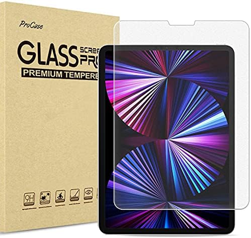 Protetor de tela fosco do Procase para iPad Pro 11 polegadas 2022 2021 2020 2018, protetor de tela de tela de tela de vidro temperado