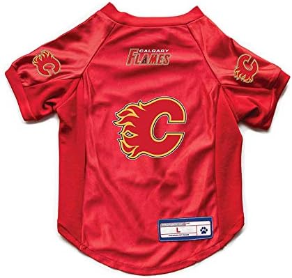 Littlearth Unissex-Adult NHL Calgary Flames Stretch Pet Jersey, cor de equipe, x-small