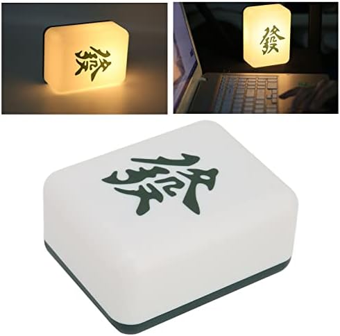 Zyyini LED Night Light, Mahjong Shape 4 lascas leves lascas USB Lâmpada LED de luz amarela e branca, lâmpada de