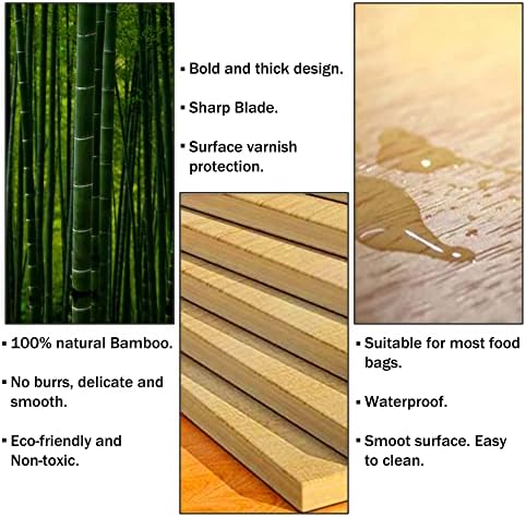 Organizador de saco de ziplock de bambu para gaveta - 7 em 1 papel alumínio e organizador de plástico - organizador de saquinhos