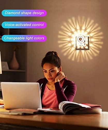 Lâmpada de luz noturna USB Giutna, controle de voz LED e luz noturna multi-cor para crianças, plug-in, lâmpada noturna
