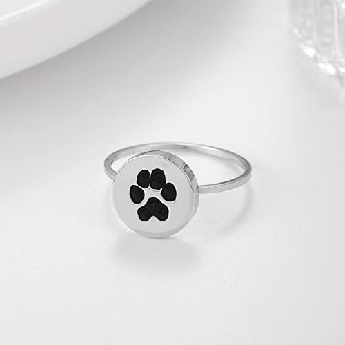 Longliter Dog Anel Personalizado Colar de impressão personalizado Colar de estimação em memória de cães Pet Memorial