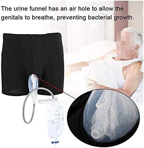 HQZH Sistema de urinol de fácil uso com calças de incontinência de saco de urina de coleta para homens 500ml Man Man