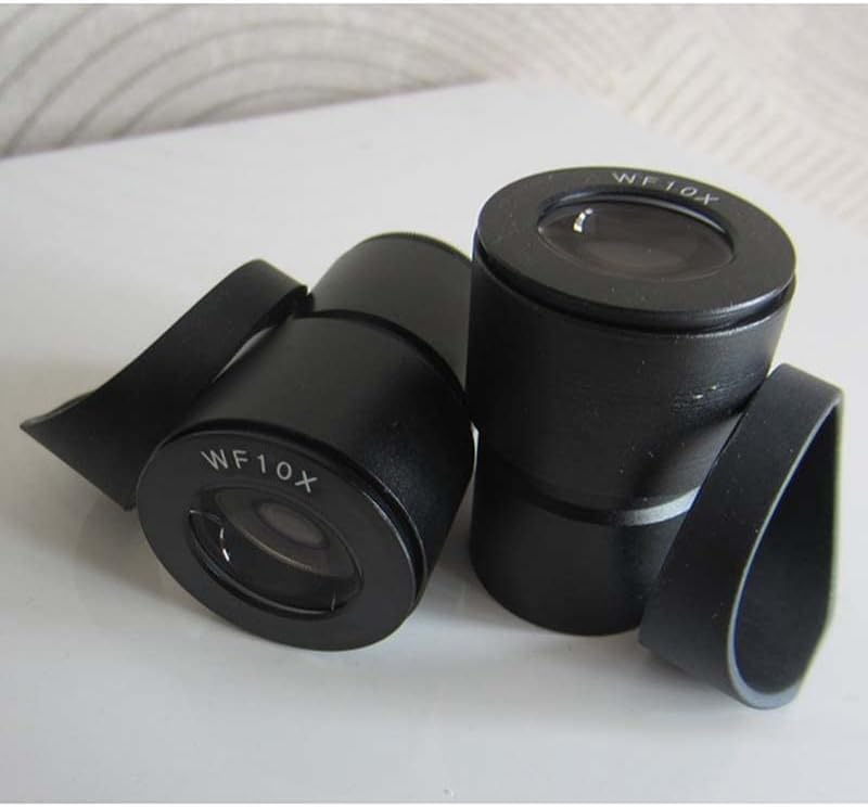 Acessórios para microscópio 30mm 30,5mm Microscópio de microscópio óptico lente ocular, com tampas de borracha de borracha de sombra