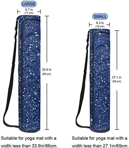 Nebula Starry Night Sky Yoga Mat Bags Full-Zip Yoga Carry Bag para homens, Exercício de ioga transportadora com cinta ajustável