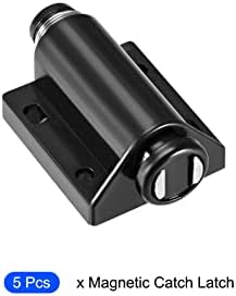 Metallixity Touch Magnetic Touch Latch 5pcs, trava de prensa magnética de captura de plástico para gaveta de portas do
