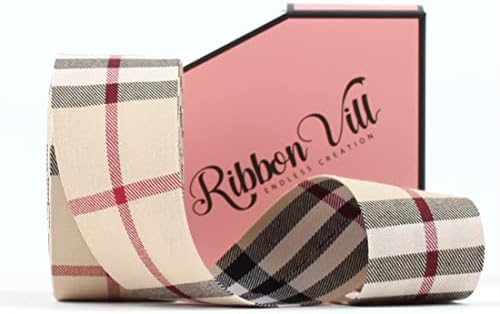 Ribbonvill 5yards Premium Fabric Cotton Red