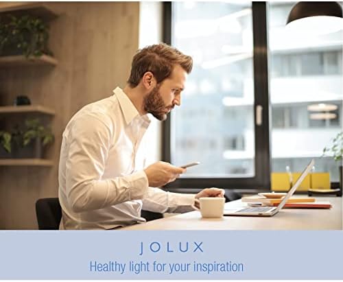 Jolux A19 E26 LED Bulbo de 60 watts equivalente, lâmpadas de base de parafuso médio, 8,5W 5000k Day Light, 800 lúmens fechados fechados, não minimizáveis, sem laminhamento, UL listado, 12-pacote