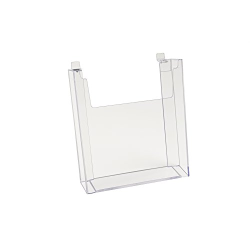 Econoco Clear Holding Literature Document Holder para Slatwall 8½ ”x 11”