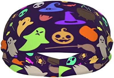 Bandas de cabeça esportivas silhuetas Kawaii fofas para halloween elástico de banda de suor de ciclismo