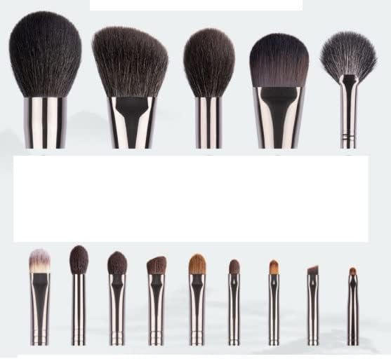 Liruxun Makeup Brush Conjunto 14 Ferramentas de beleza de alça de madeira Um conjunto completo de pincéis de maquiagem