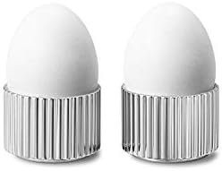 Georg Jensen Bernadotte Aço inoxidável de aço ovo, conjunto de 2
