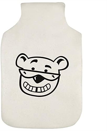 Azeeda 'Cool Bear Head' Hot Water Bottle Bottle