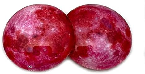 Cabochons de olho de vidro da lua vermelha para pendente que faz arames jóias embrulhadas taxidermia artesanal ou esculturas