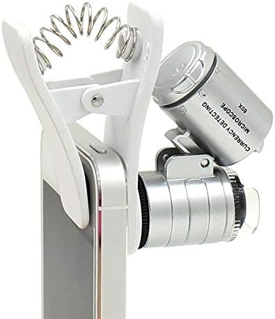 Merlin Scientific® 60X Zoom LED LED LOUPE Microscópio Microscópio Lupa Jóia Micro Lente Micro Lens para telefones