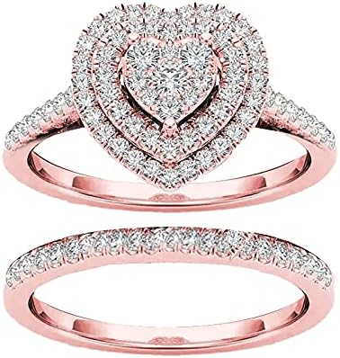 2023 novo anel de diamante anel de diamante formulário de moda completa escultura oca diamante amor anéis para mulheres rosa